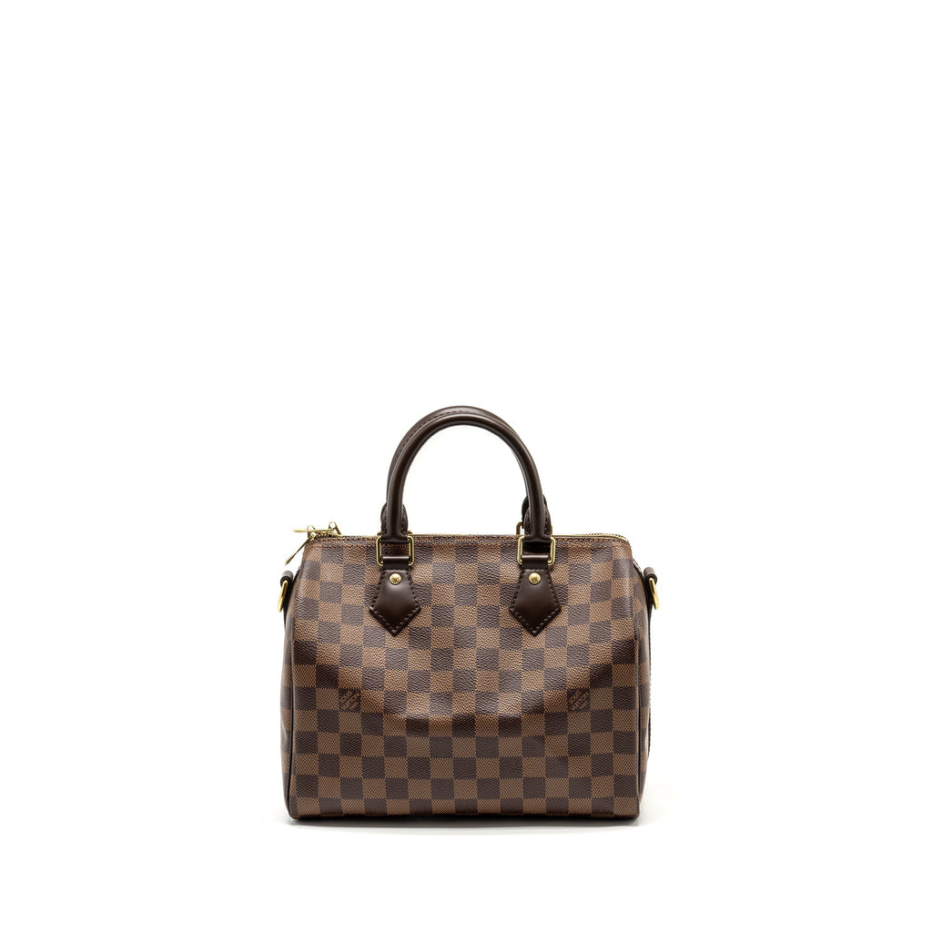 LOUIS VUITTON SPEEDY BANDOULIERE 25 DAMIER EBENE CANVAS GHW