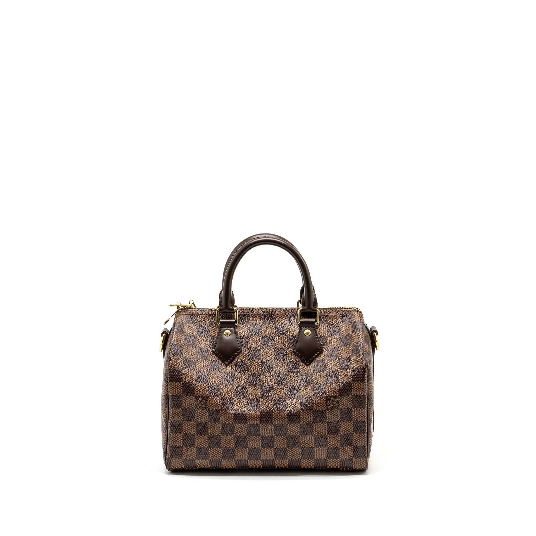 LOUIS VUITTON SPEEDY BANDOULIERE 25 DAMIER EBENE CANVAS GHW