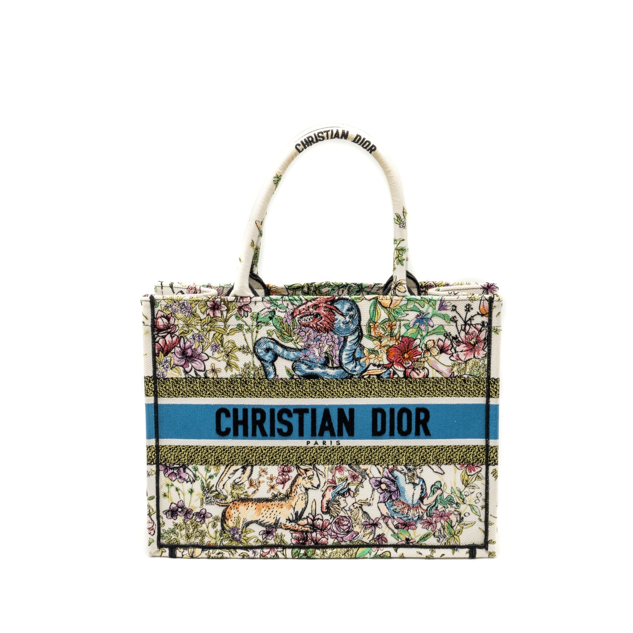 DIOR MEDIUM BOOK TOTE LIMITED CANVAS MULTICOLOUR