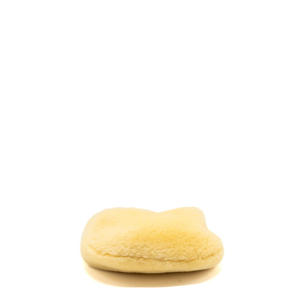 BOTTEGA VENETA MINI JODIE TEDDY SHEARLING LIGHT YELLOW