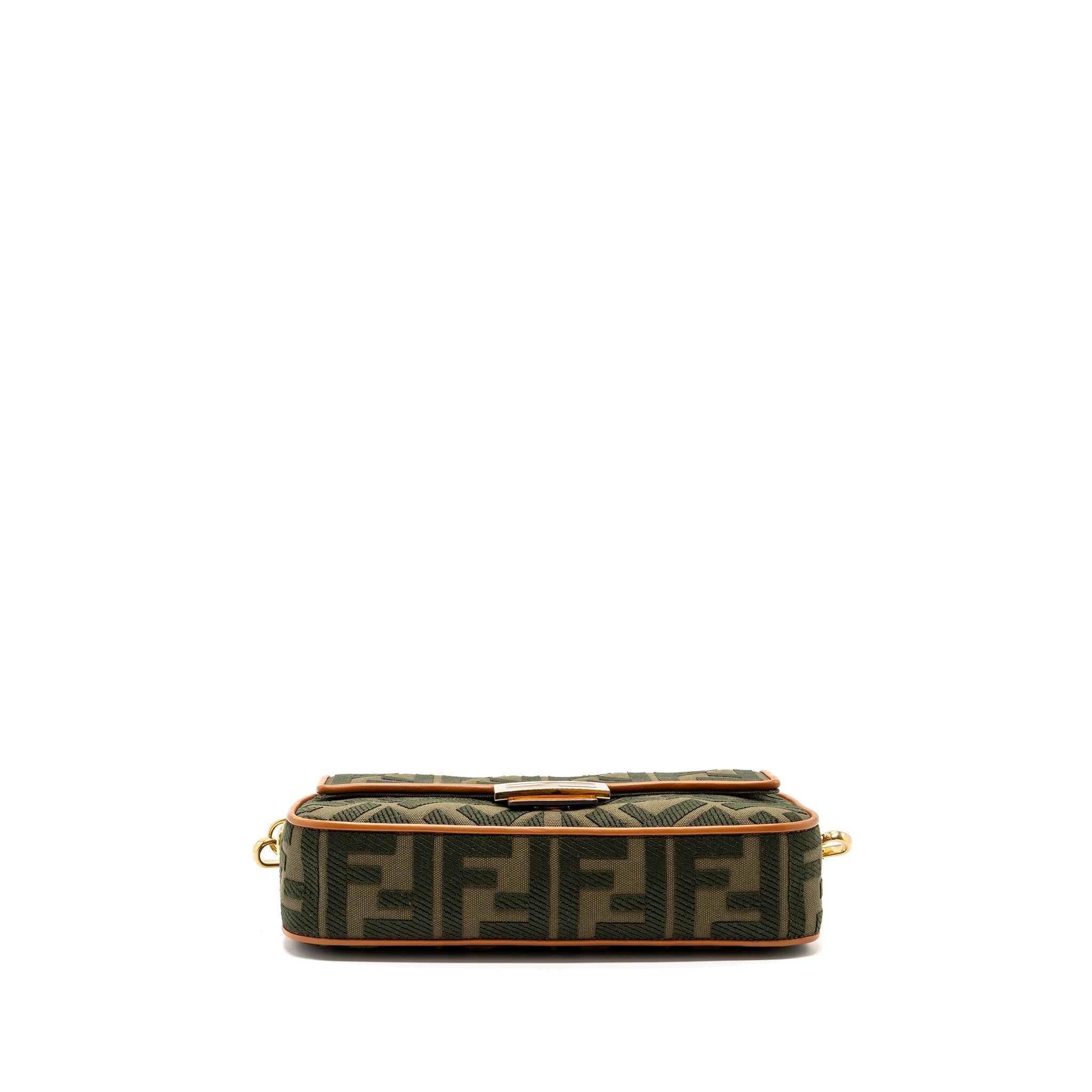 FENDI MEDIUM BAGUETTE BAG CANVAS / CALFSKIN MULTICOLOR GHW