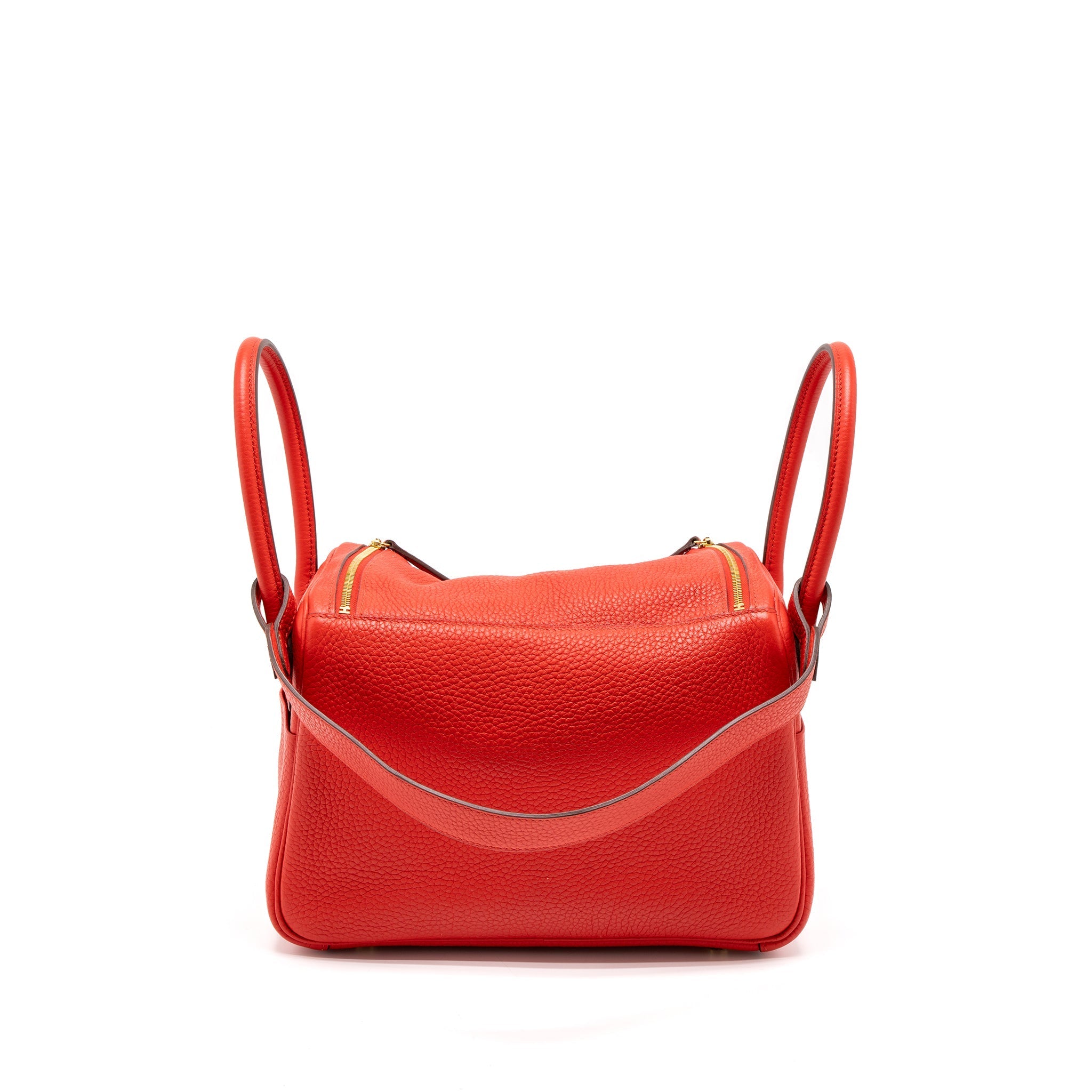 HERMES LINDY 26 CLEMENCE S3 ROUGE DE COEUR GHW