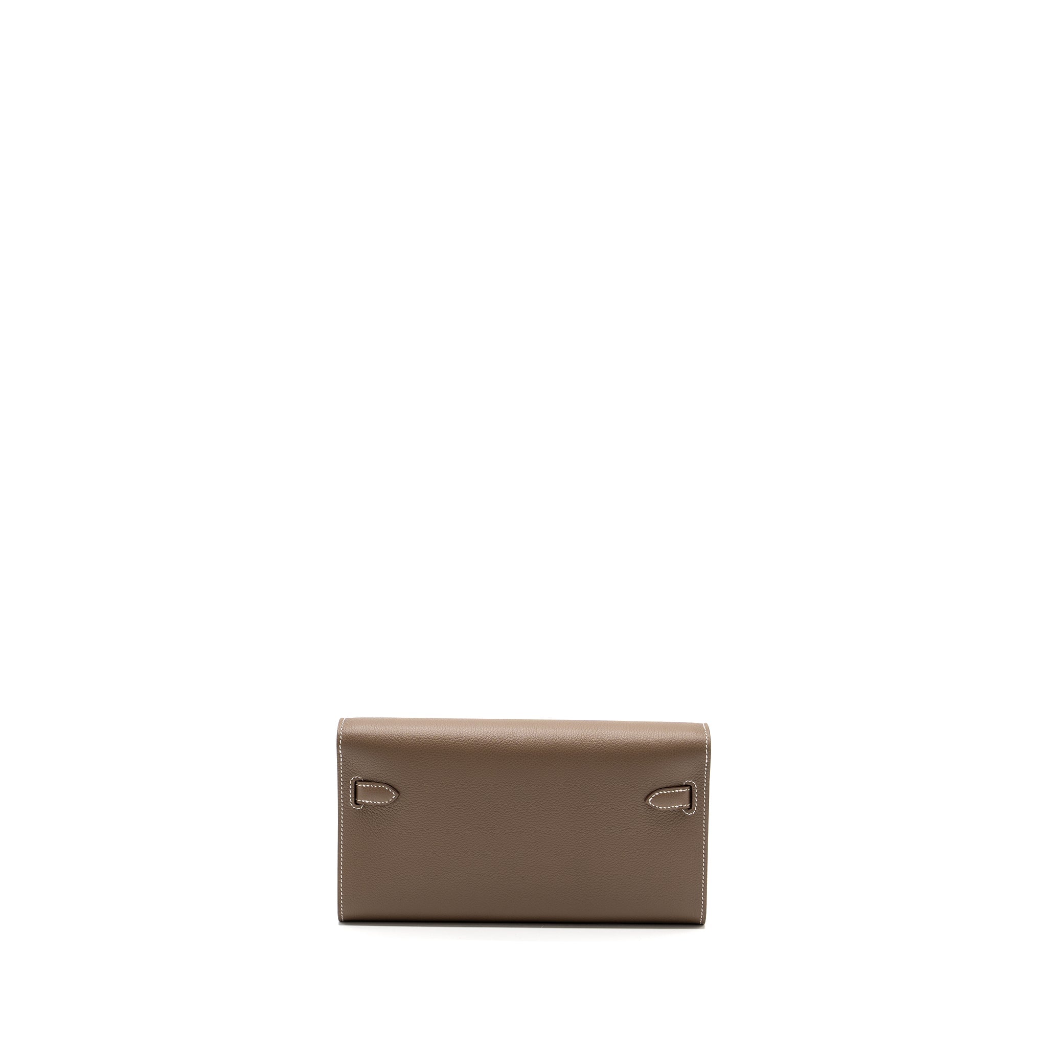 HERMES KELLY TO GO EVERCOLOR ETOUPE GHW