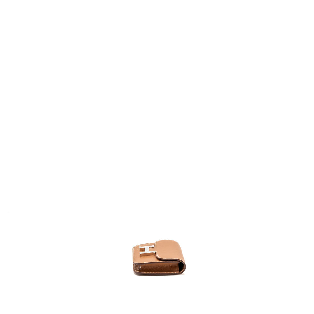 HERMES CONSTANCE SLIM EVERCOLOR GOLD/LIME SHW