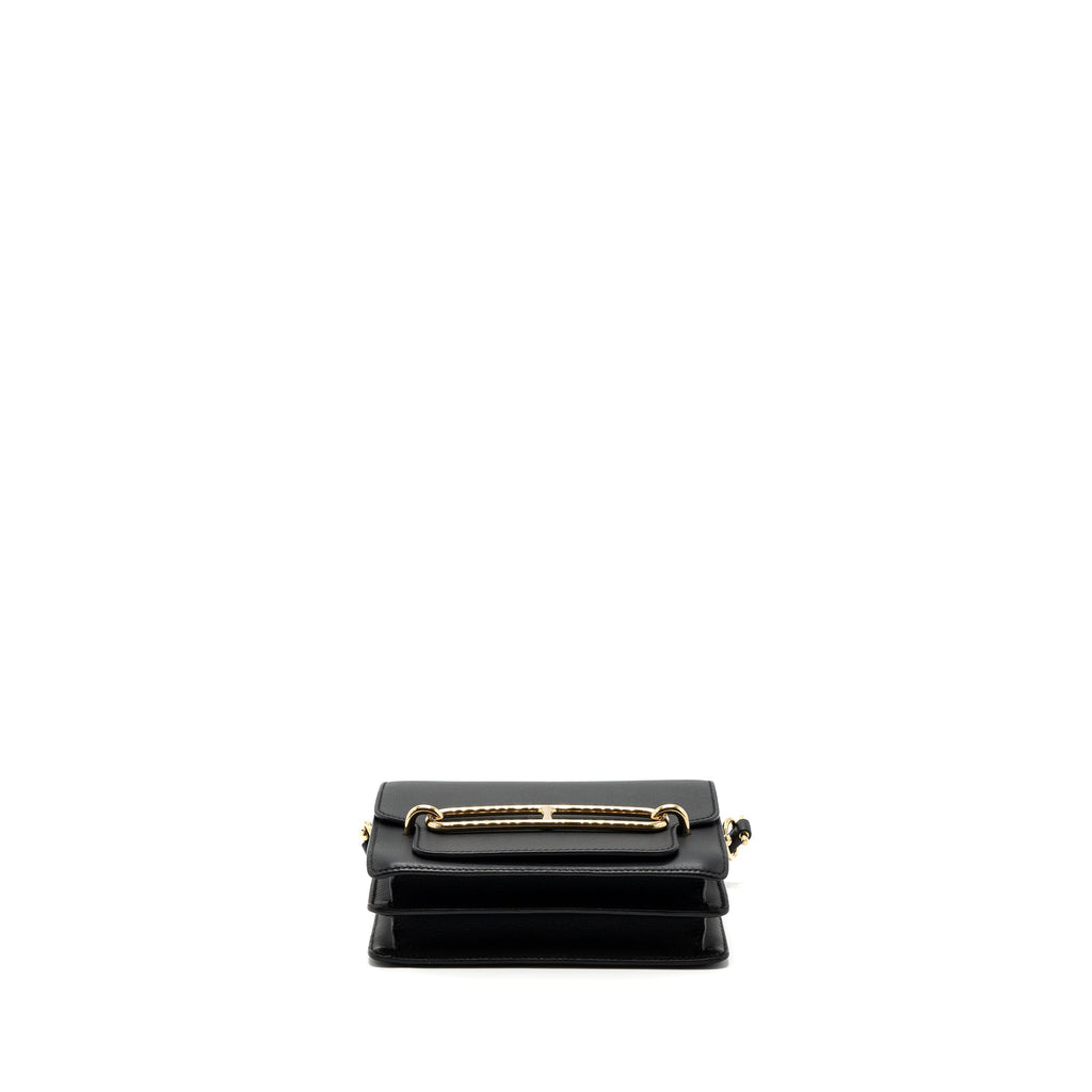 HERMES MINI ROULIS SWIFT BLACK GHW