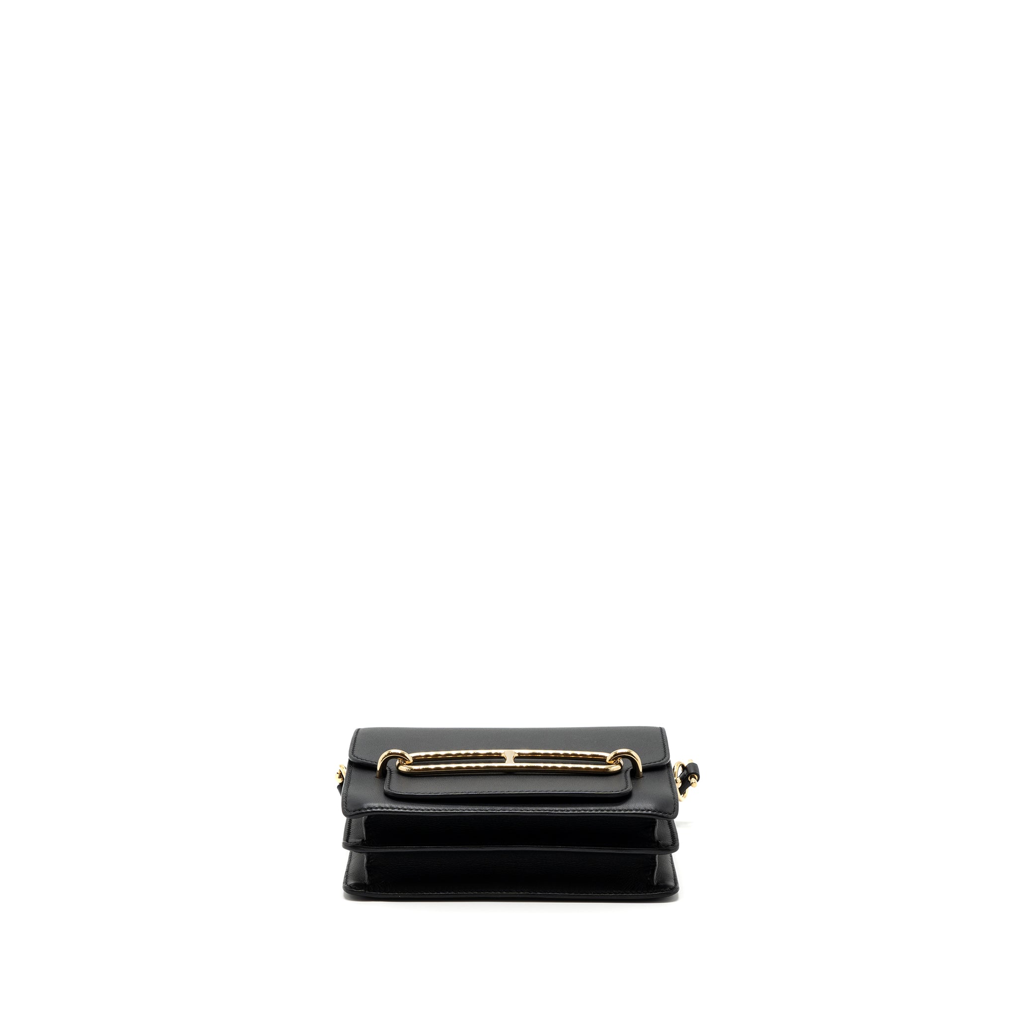 HERMES MINI ROULIS SWIFT BLACK GHW