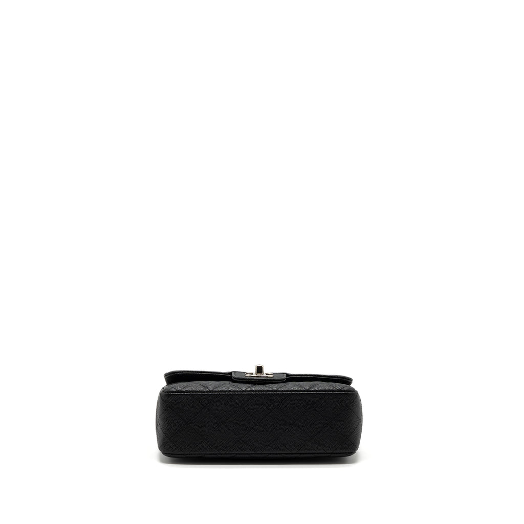 CHANEL CLASSIC MINI RECTANGULAR FLAP BAG CAVIAR BLACK SHW