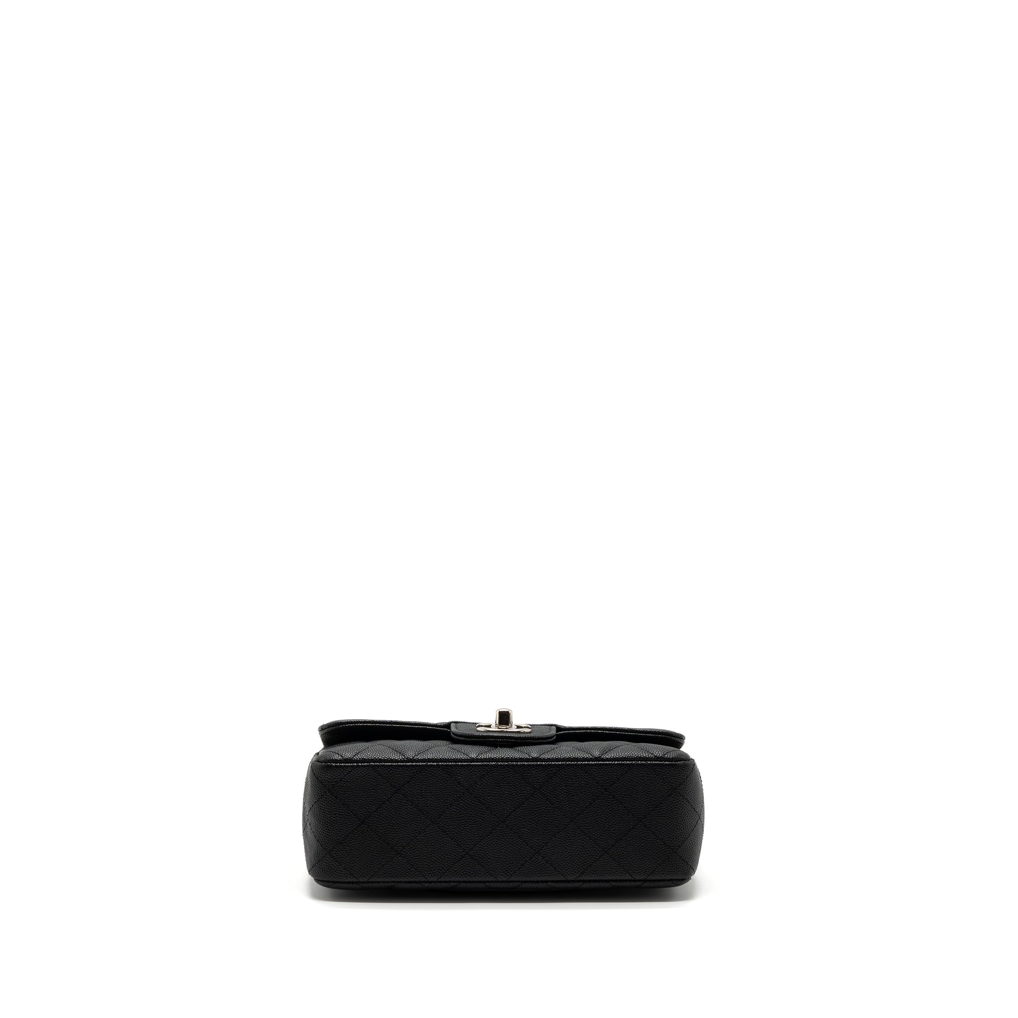 CHANEL CLASSIC MINI RECTANGULAR FLAP BAG CAVIAR BLACK SHW