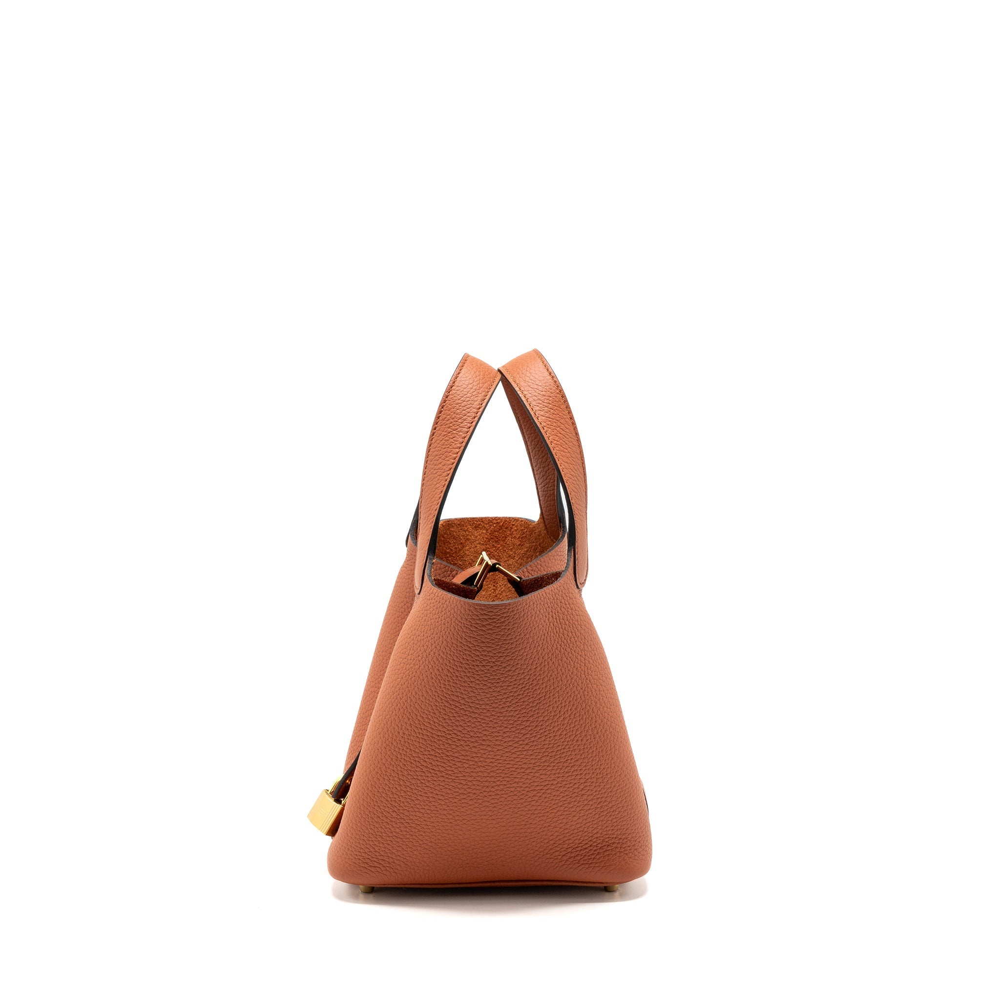 HERMES PICOTIN 18 LOCK BAG CLEMENCE CUIVRE GHW