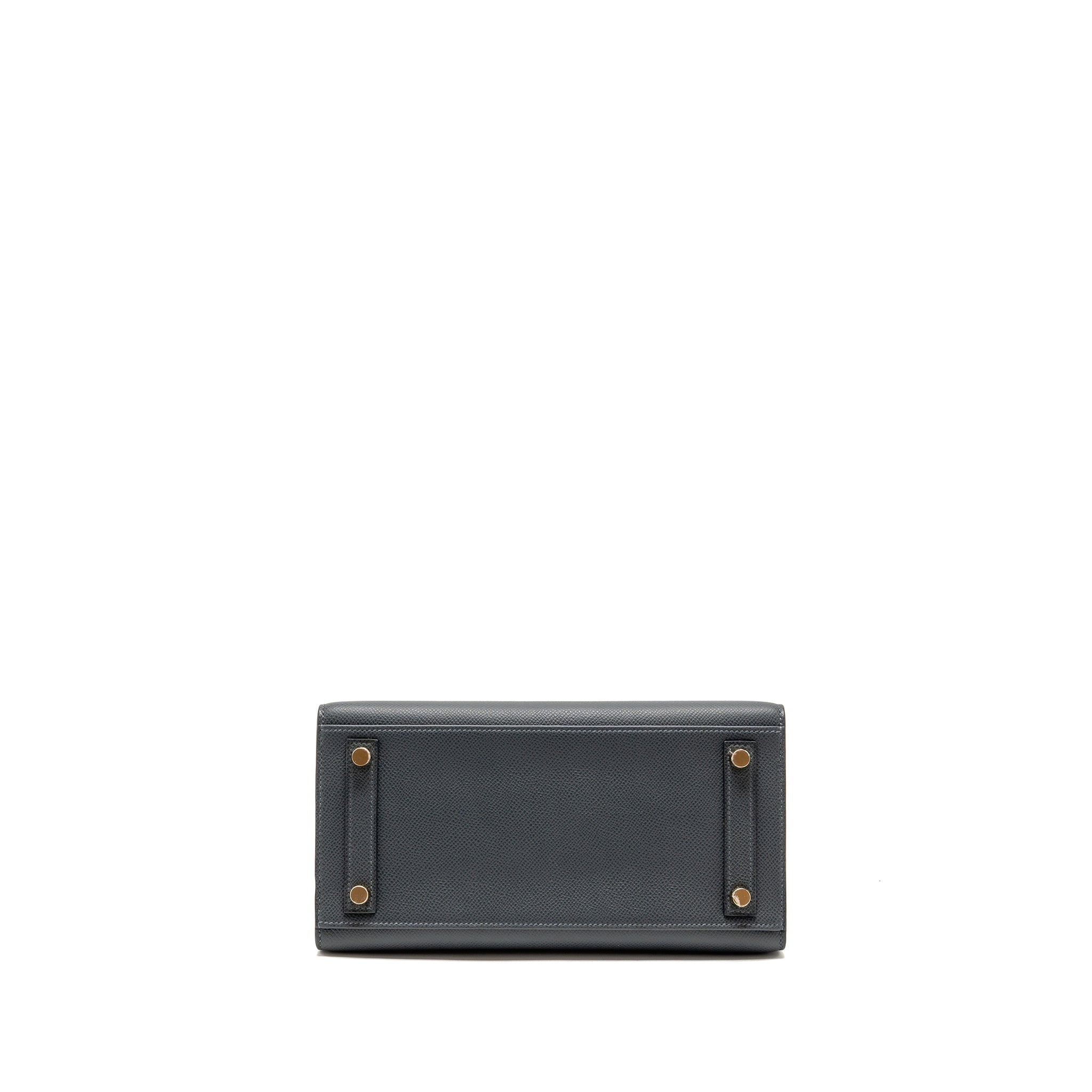 HERMES BIRKIN 25 SELLIER EPSOM H0 GRIS MISTY LGHW