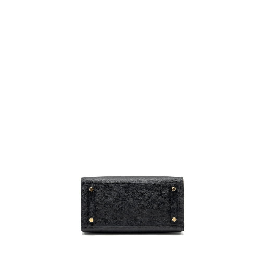 HERMES BIRKIN 25 SELLIER EPSOM BLACK GHW
