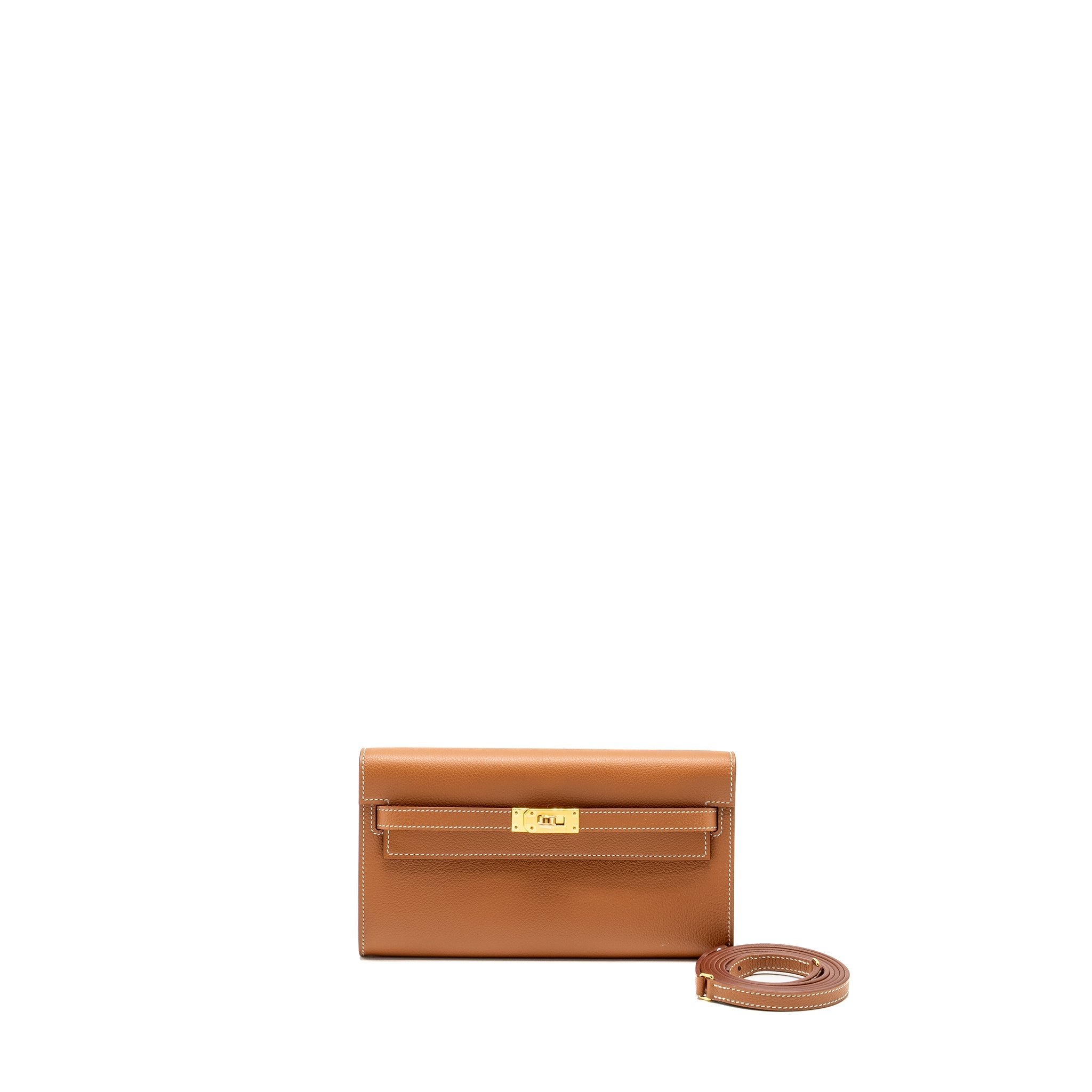 HERMES KELLY TO GO EVERCOLOR GOLD GHW