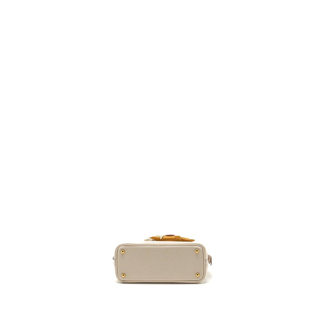 HERMES MINI BOLIDE CHÈVRE MYSORE NATA GHW
