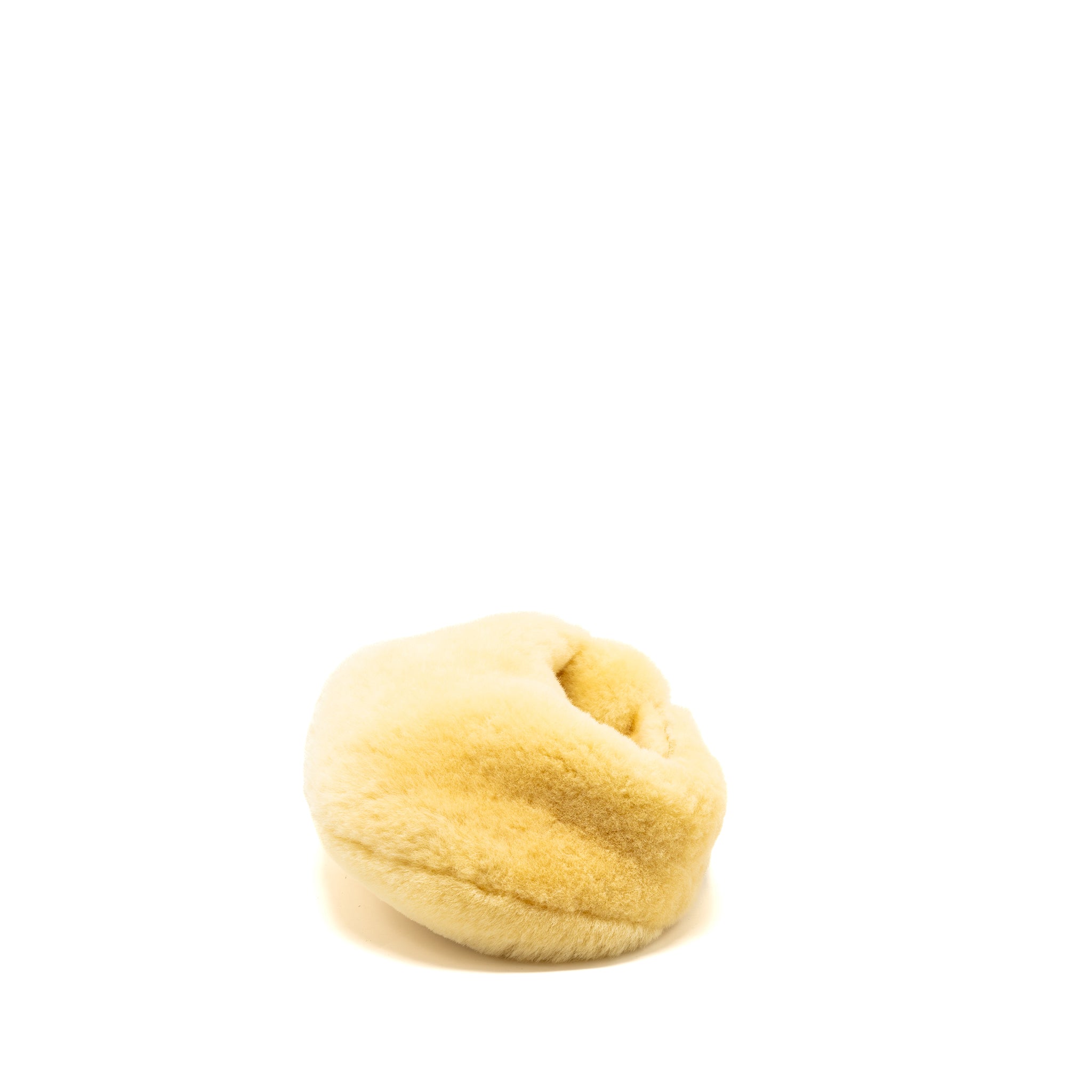 BOTTEGA VENETA MINI JODIE TEDDY SHEARLING LIGHT YELLOW