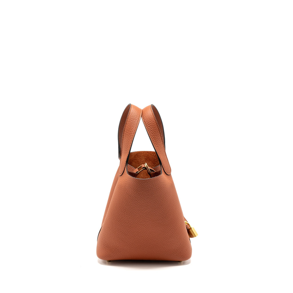 HERMES PICOTIN 18 LOCK BAG CLEMENCE CUIVRE GHW
