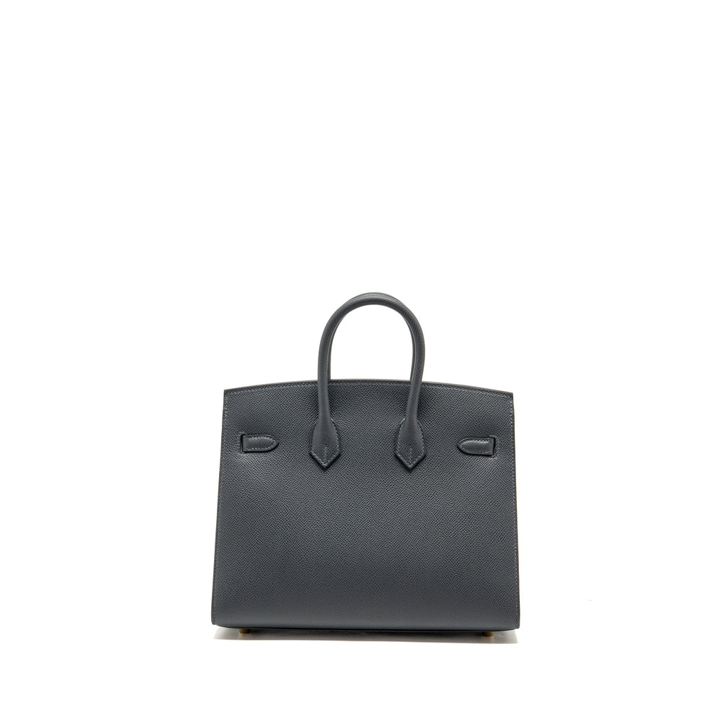 HERMES BIRKIN 25 SELLIER EPSOM H0 GRIS MISTY LGHW