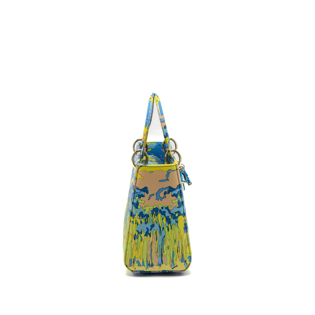 DIOR MEDIUM LADY DIOR BAG MULTICOLOUR LGHW