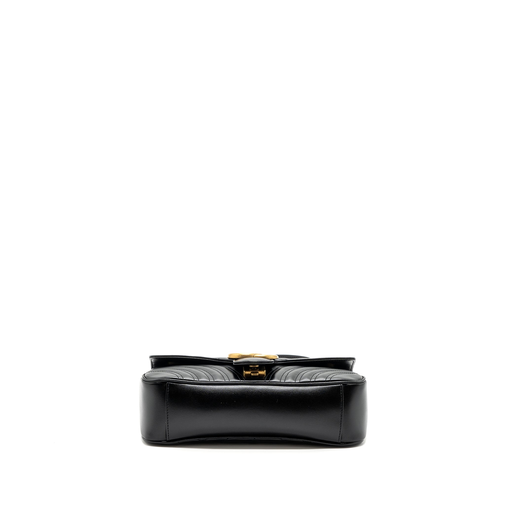 GUCCI SMALL MARMONT BAG CALFSKIN BLACK GHW