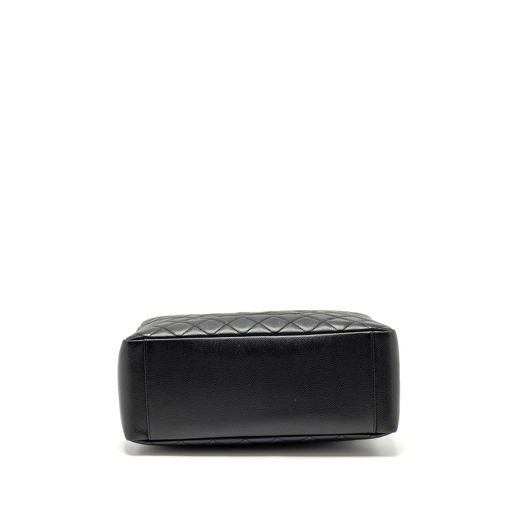 CHANEL GRAND SHOPPING TOTE BAG CAVIAR BLACK SHW