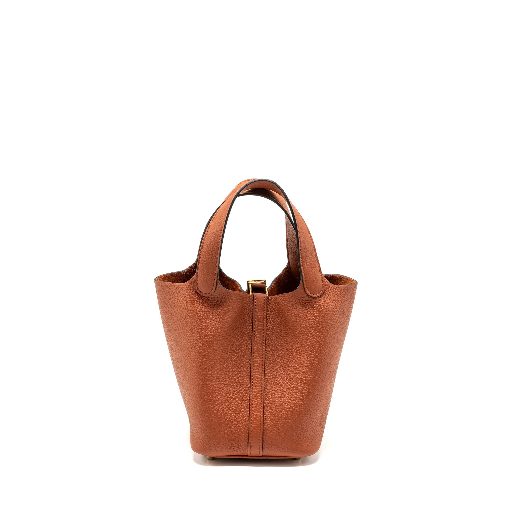 HERMES PICOTIN 18 LOCK BAG CLEMENCE CUIVRE GHW