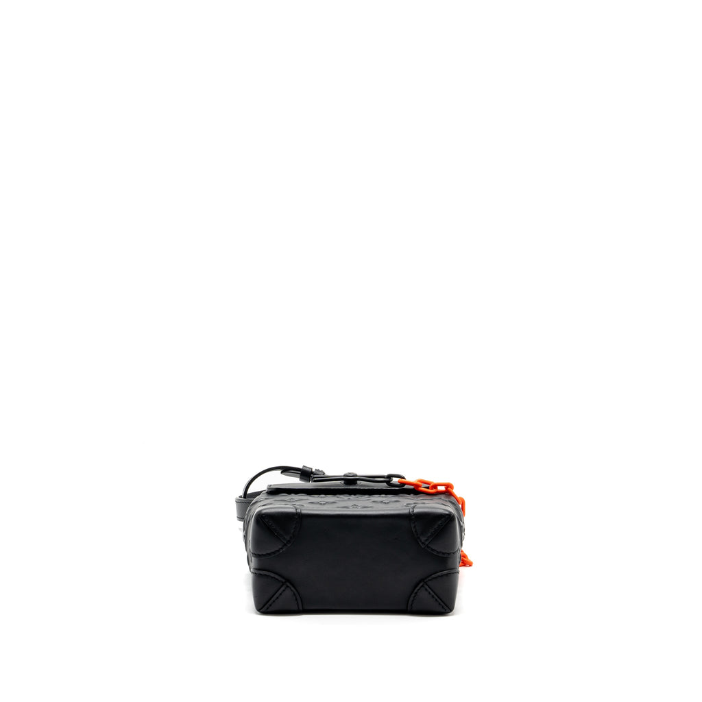 LOUIS VUITTON STEAMER XS CALFSKIN BLACK WITH BLACK HARDWARE(NEW VERSION)