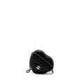 CHANEL 22S HEART BAG LAMBSKIN BLACK LGHW (MICROCHIP)