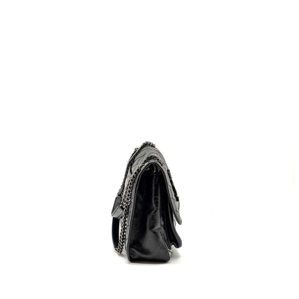 SAINT LAURENT MEDIUM NIKI CALFSKIN BLACK RUTHENIUM HARDWARE