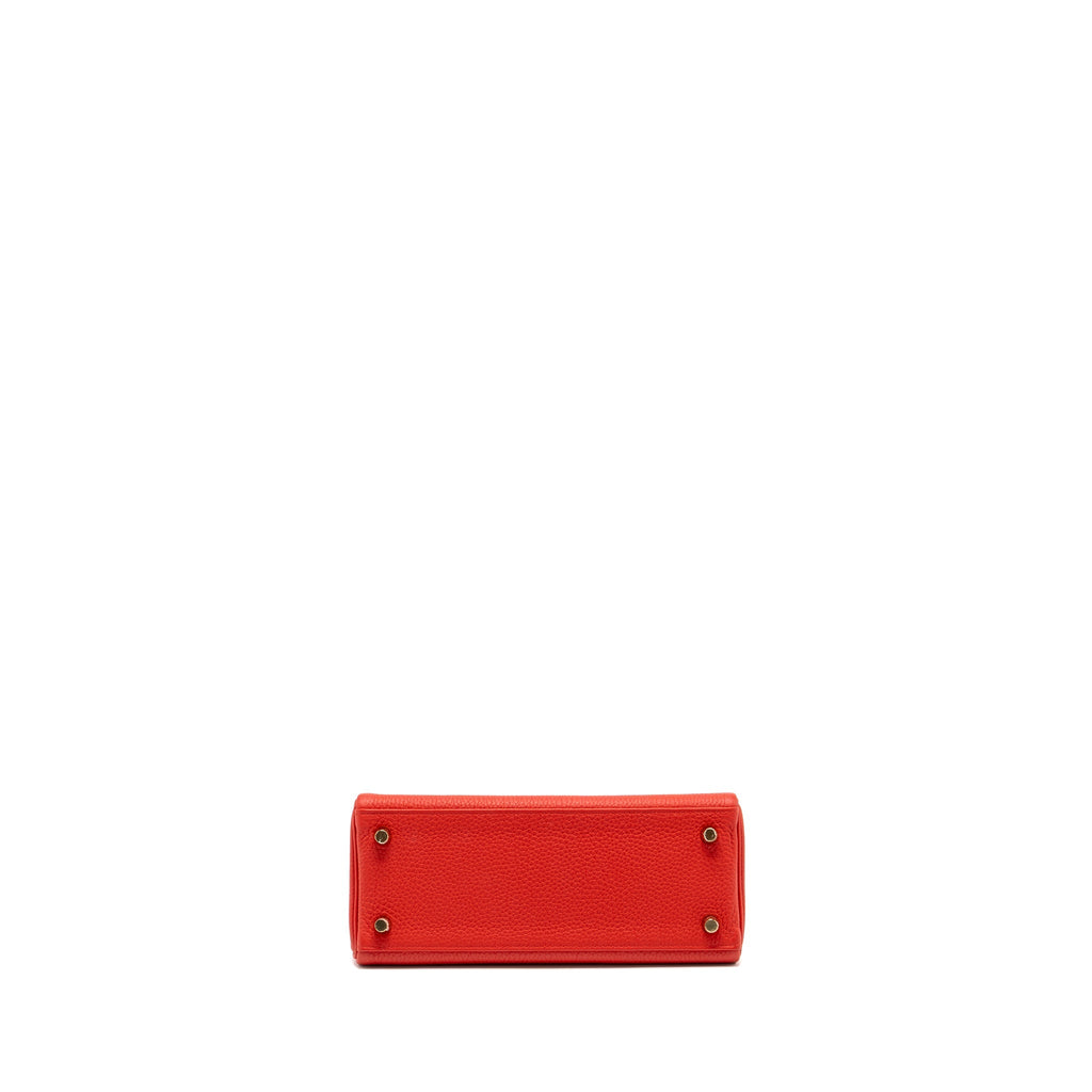 HERMES KELLY 25 TOGO S3 ROUGE DE COEUR GHW
