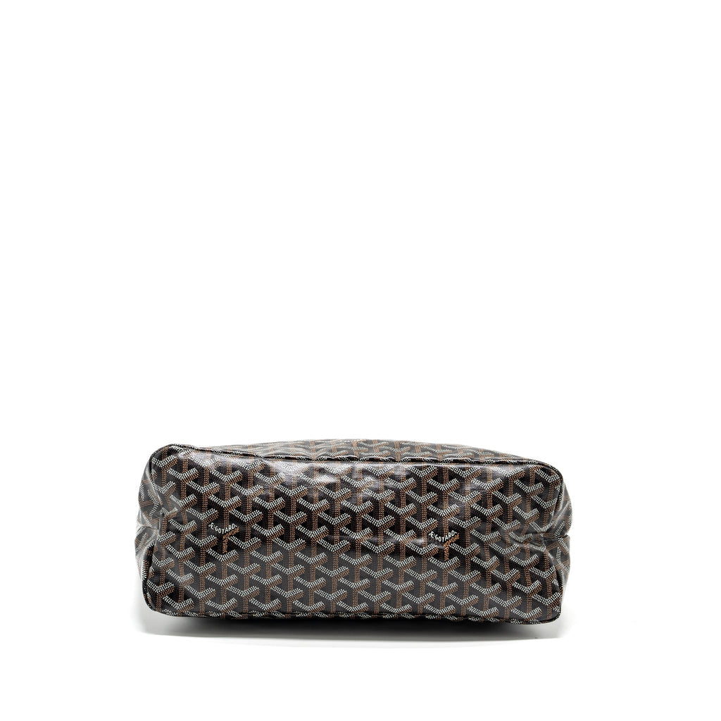 GOYARD BOHEME HOBO BAG GOYARDLINE CANVAS/CALFSKIN BLACK SHW