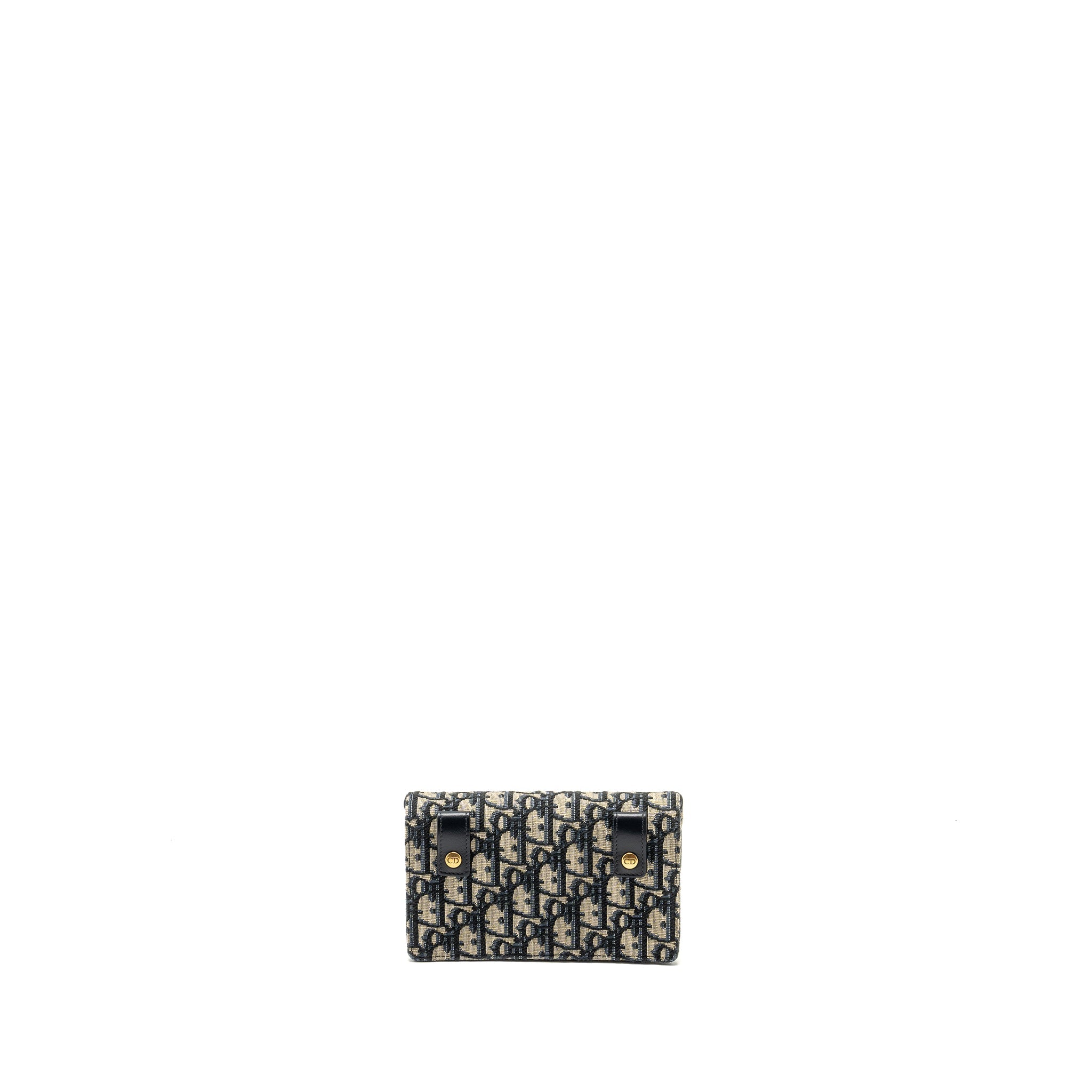 DIOR SADDLE BELT POUCH DIOR OBLIQUE CANVAS BLUE GHW