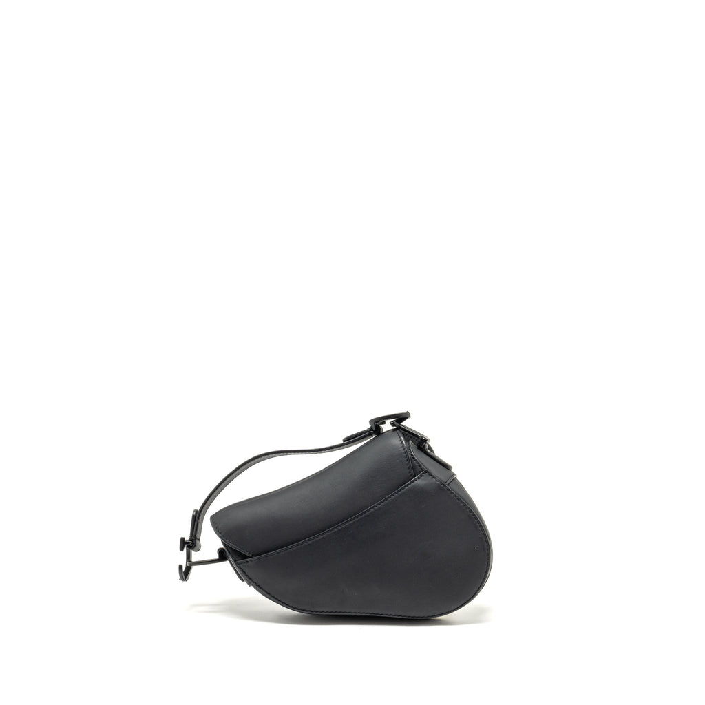 DIOR MINI SADDLE BAG CALFSKIN SO BLACK