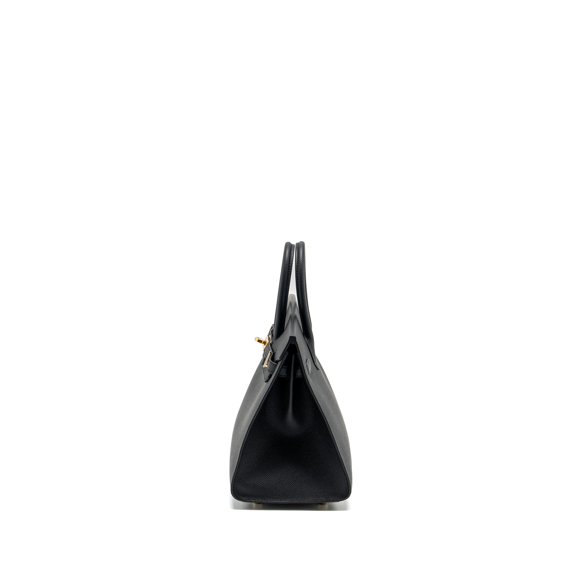 HERMES BIRKIN 25 SELLIER EPSOM BLACK GHW