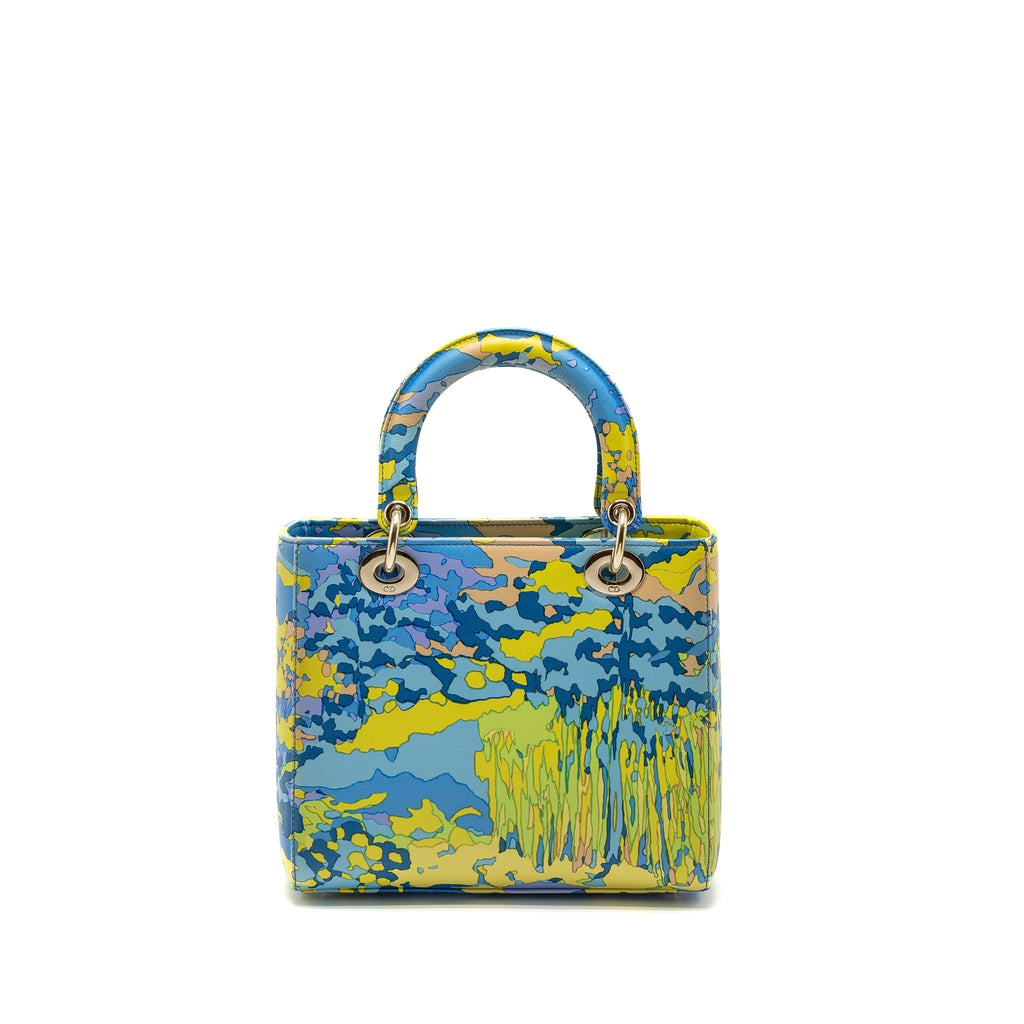 DIOR MEDIUM LADY DIOR BAG MULTICOLOUR LGHW