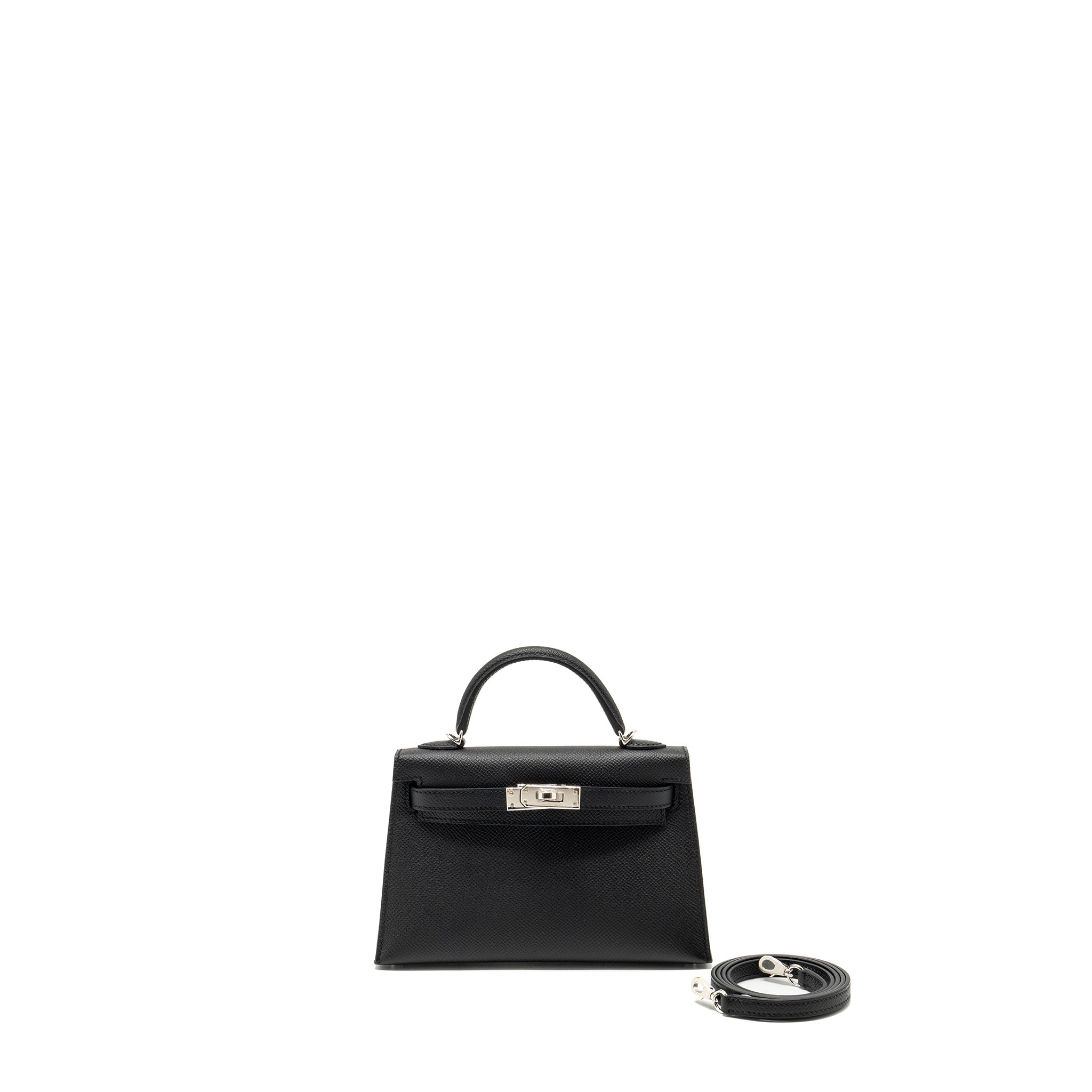 HERMES MINI KELLY EPSOM BLACK SHW STMAP B