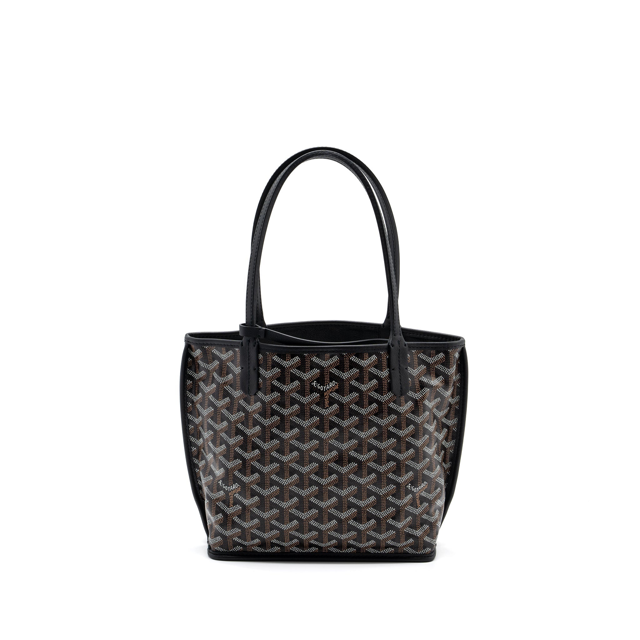 GOYARD ANJOU MINI BAG CANVAS/CALFSKIN BLACK SHW