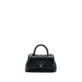 CHANEL SMALL COCO HANDLE CAVIAR BLACK RUTHENIUM HARDWARE