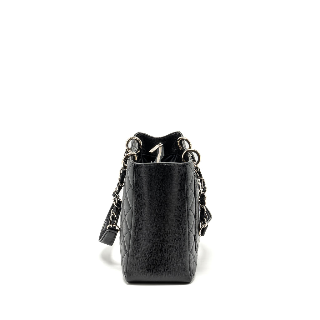 CHANEL GRAND SHOPPING TOTE BAG CAVIAR BLACK SHW
