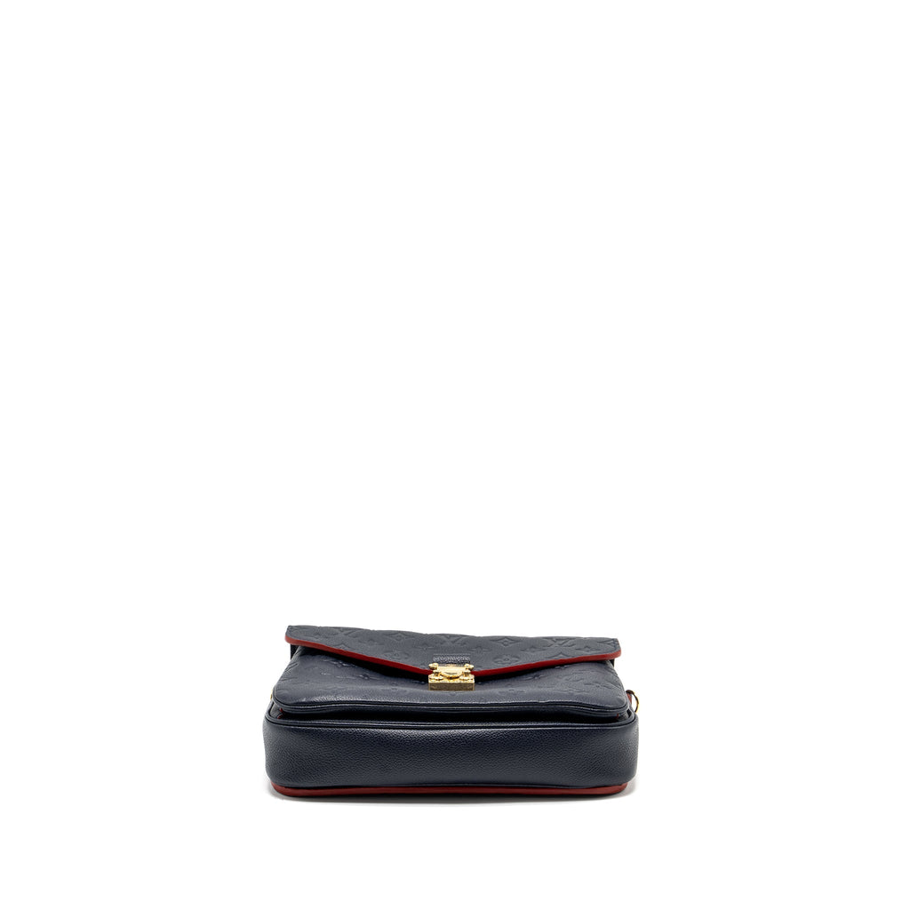 LOUIS VUITTON POCHETTE METIS MONOGRAM EMPREINETE NAVY GHW