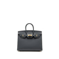 HERMES BIRKIN 25 SELLIER EPSOM H0 GRIS MISTY LGHW