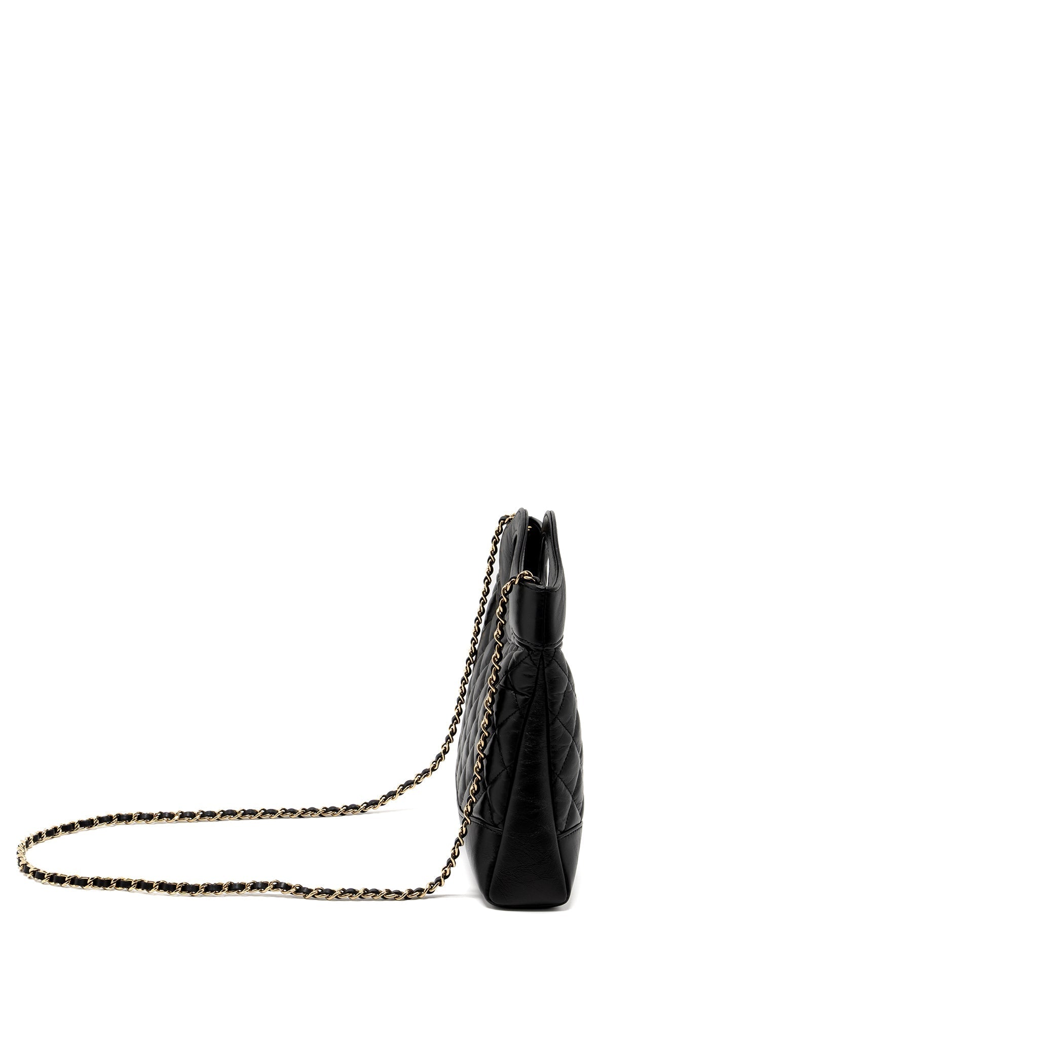 CHANEL 23A MINI 31 BAG CALFSKIN BLACK LGHW (MICROCHIP)