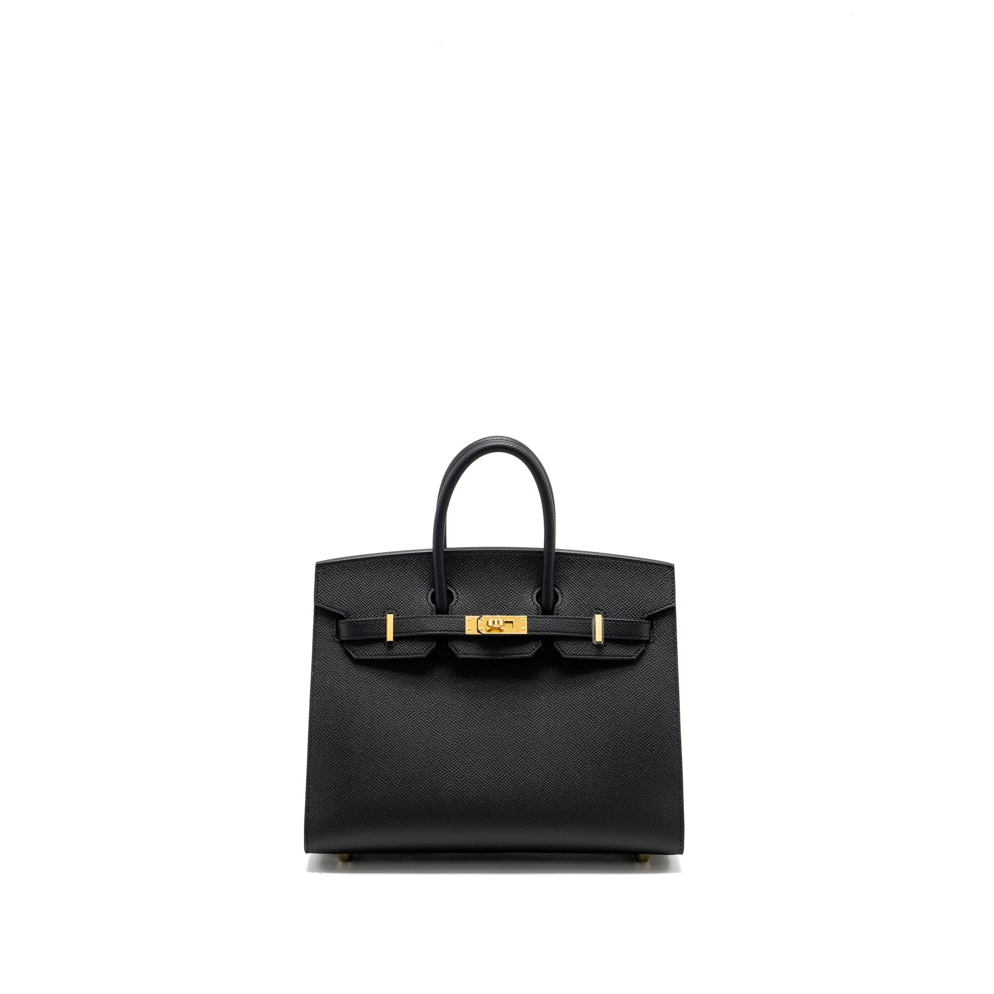 HERMES BIRKIN 25 SELLIER EPSOM BLACK GHW