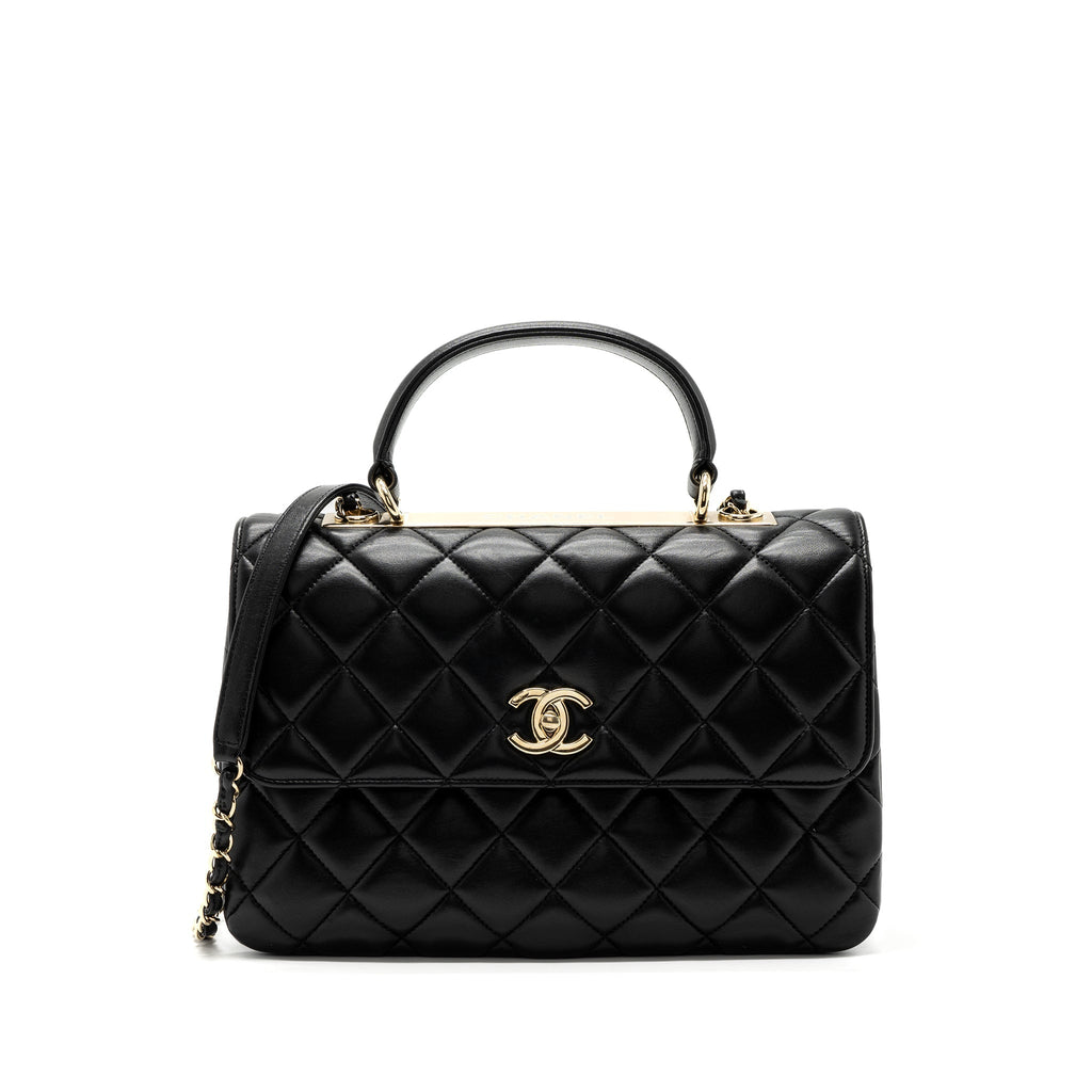 CHANEL MEDIUM TRENDY CC LAMBSKIN BLACK GHW