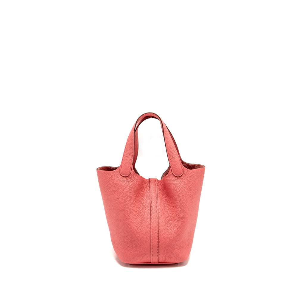 HERMES PICOTIN 18 LOCK BAG CLEMENCE 8W ROSE AZALEE SHW