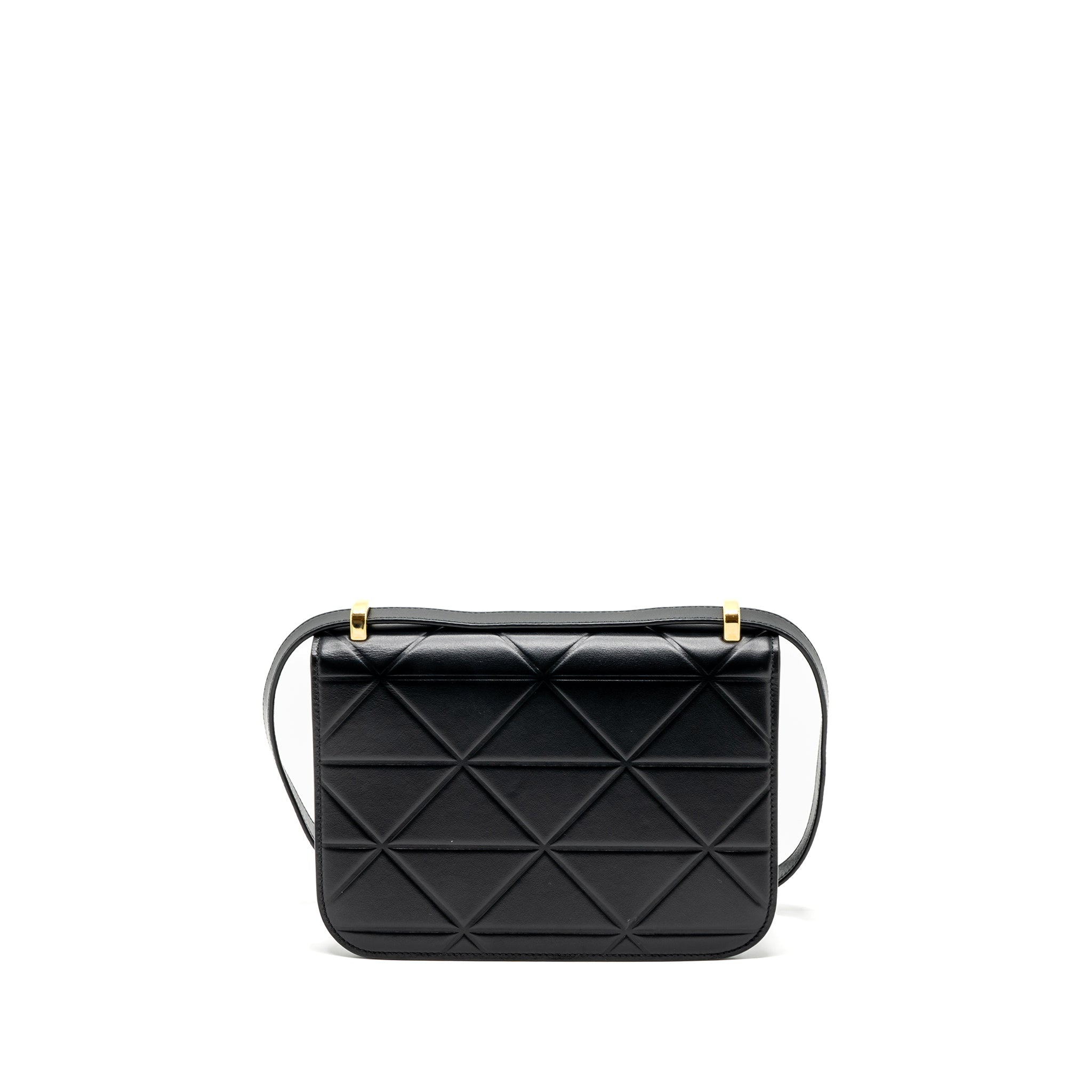 PRADA PATTINA IN PELLE CALFSKIN BLACK GHW