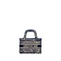 DIOR MINI BOOK TOTE LIMITED EDITION TOILE DE JOUY REVERSE EMBROIDERY