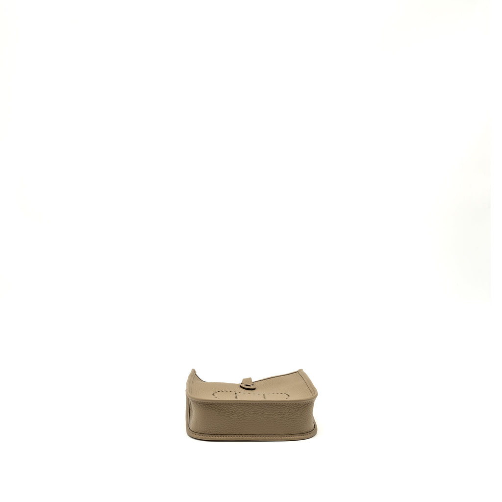 HERMES MINI EVELYNE CLEMENCE BEIGE MARFA GHW