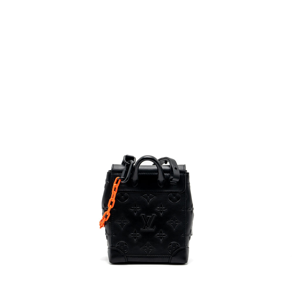 LOUIS VUITTON STEAMER XS CALFSKIN BLACK WITH BLACK HARDWARE(NEW VERSION)
