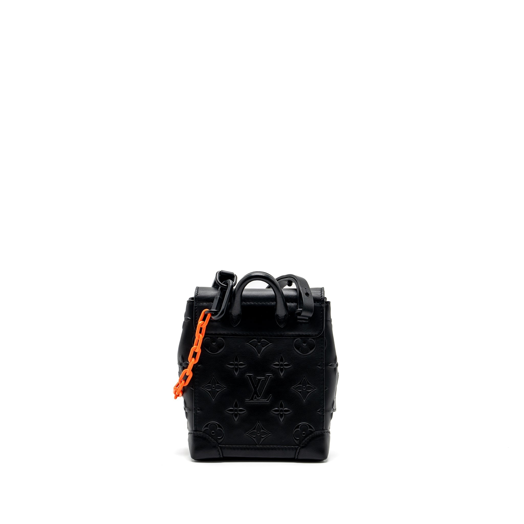 LOUIS VUITTON STEAMER XS CALFSKIN BLACK WITH BLACK HARDWARE(NEW VERSION)
