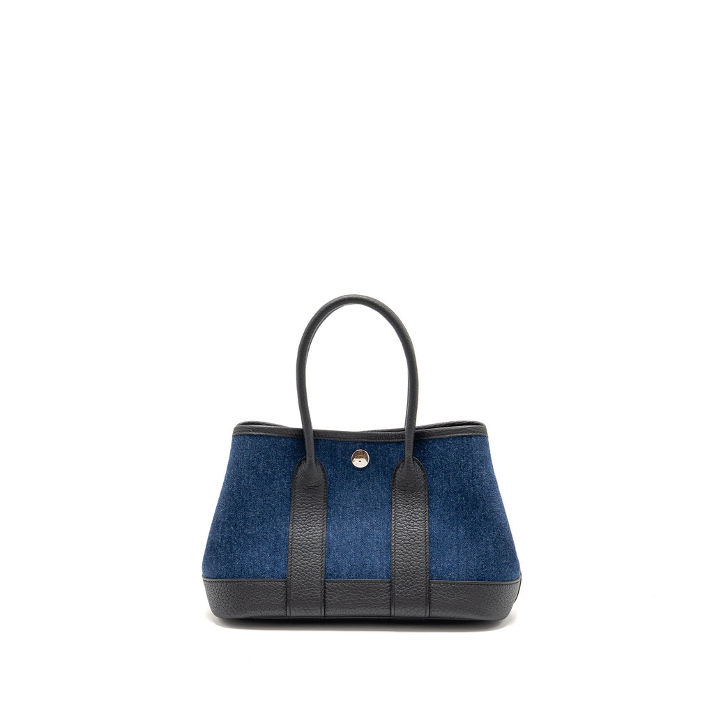 HERMES NEO GARDEN PARTY 23 DENIM/NEGONDA DENIM MOYEN/NOIR SHW
