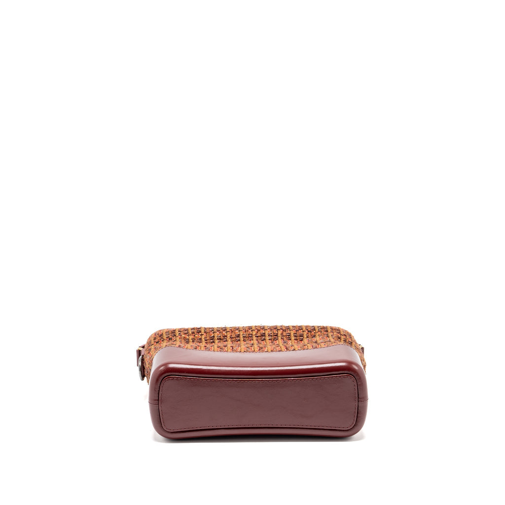 CHANEL GABRIELLE HOBO BAG TWEED/ CALFSKIN RED/MULTICOLOUR MULTICOLOUR HARDWARE